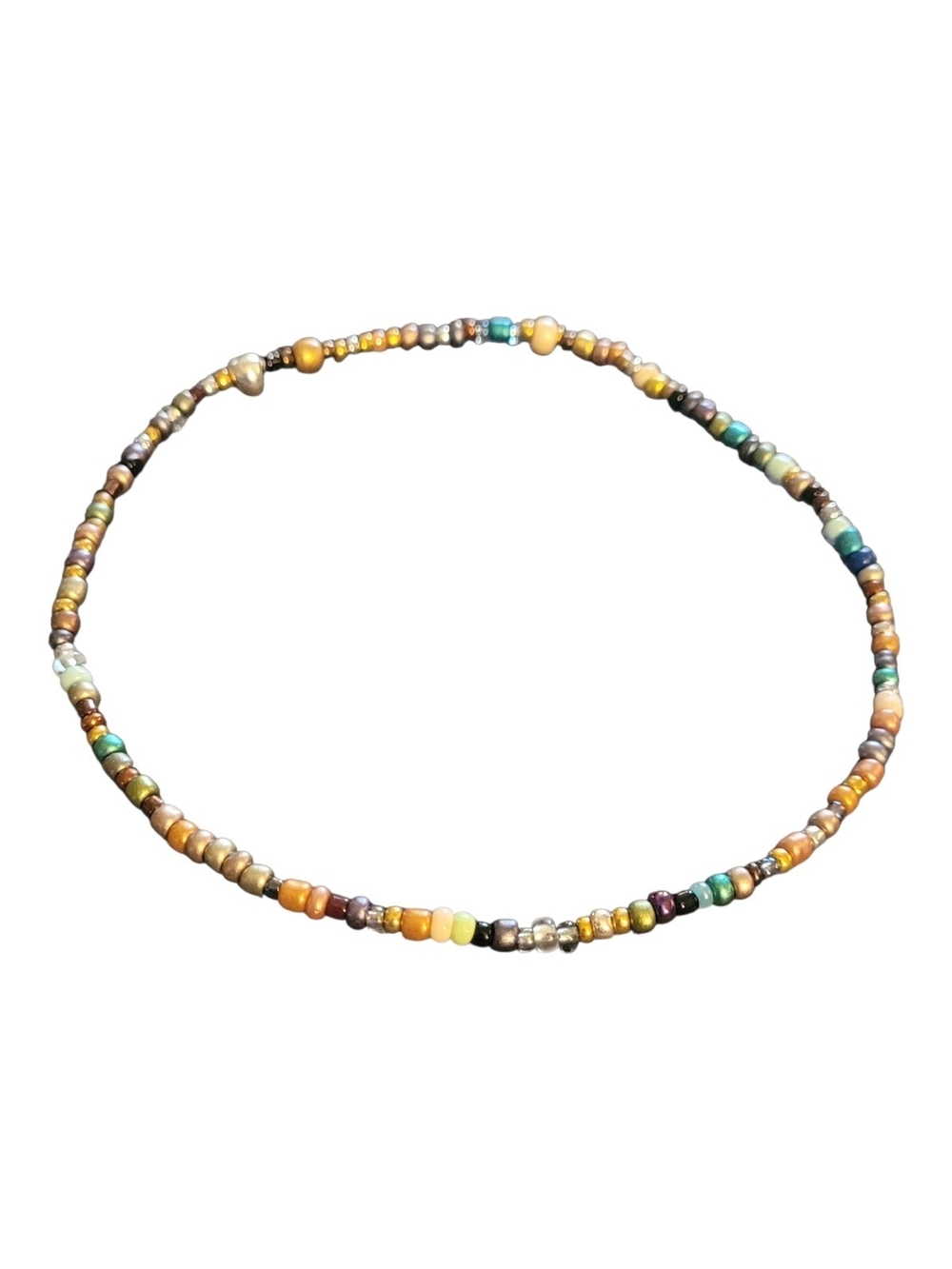 Multicolor Beaded Layered Anklet Set - Picture 4 of 5